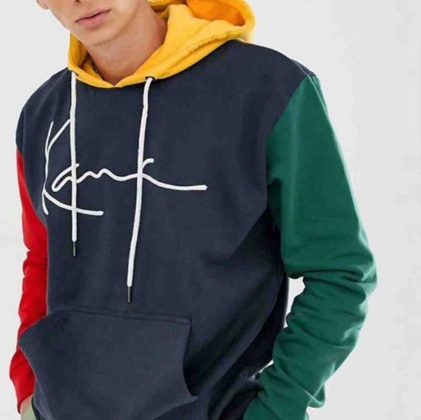 Multicolor hoodie with custom logo
