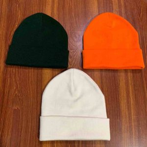Custom knit acrylic Beanies with embroidered logo | Warm knit cap | double-lined inner beanies | Buy direct from factory Addiction Enterprises