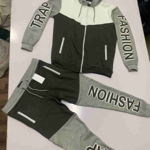 Jogger suits with custom puff printing